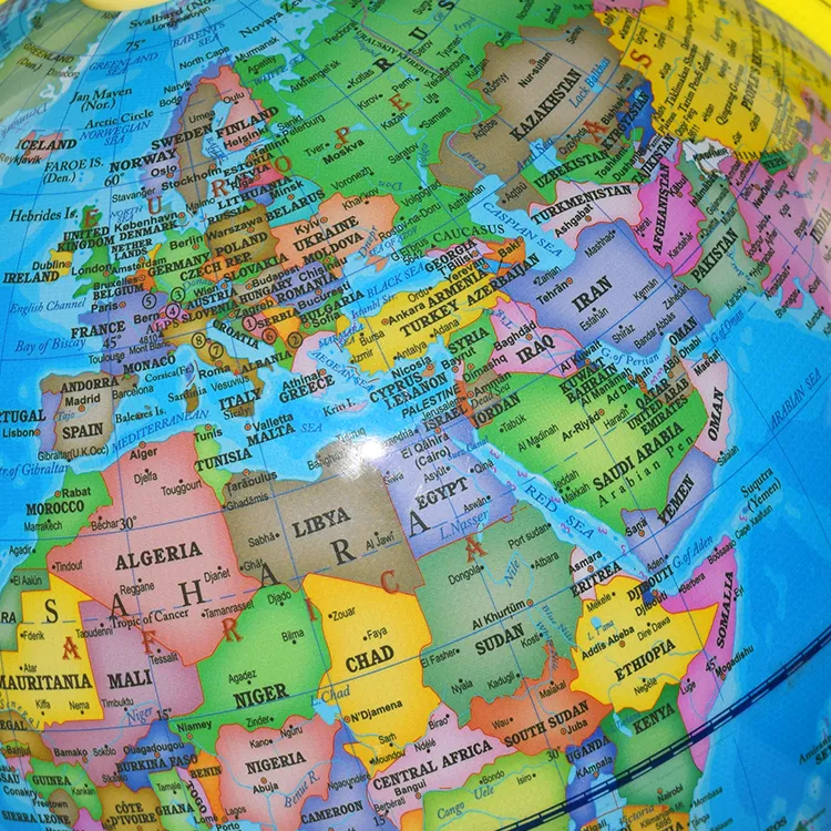 22.8cm (9") Talking Globe with Full-Swing Meridian – Metal Meridian and Base detail view 4